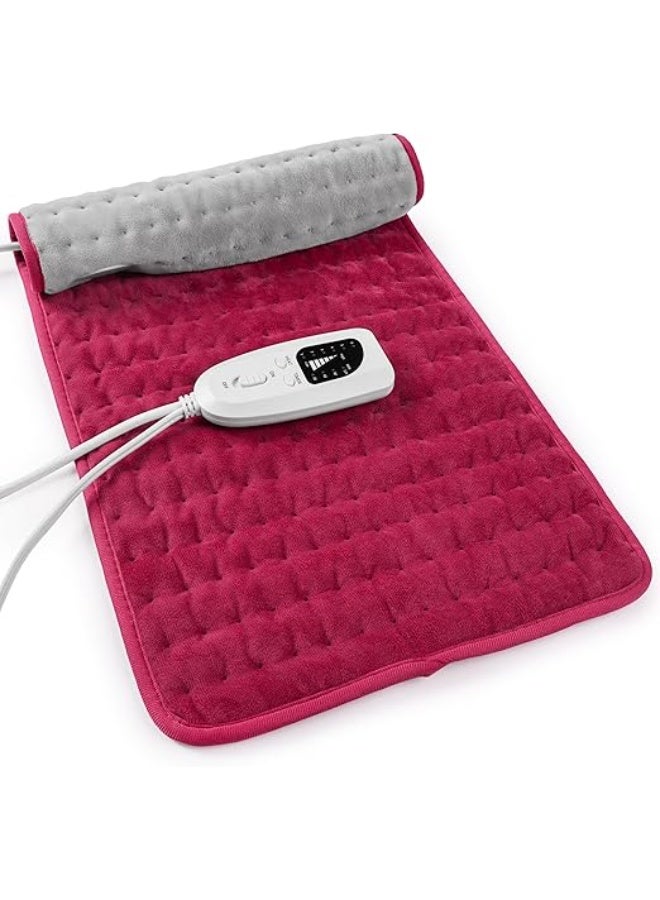 وسادة تسخين كهربائية متطورة للعلاج الحراري (جاف ورطب) - كمادة حرارية بمستويات حرارة متعددة ومؤقت ذاتي لتخفيف آلام الظهر والمفاصل والعضلاتDual Heat Options: Supports both dry heat for general relaxation and moist heat for deeper muscle penetration. - Image 1